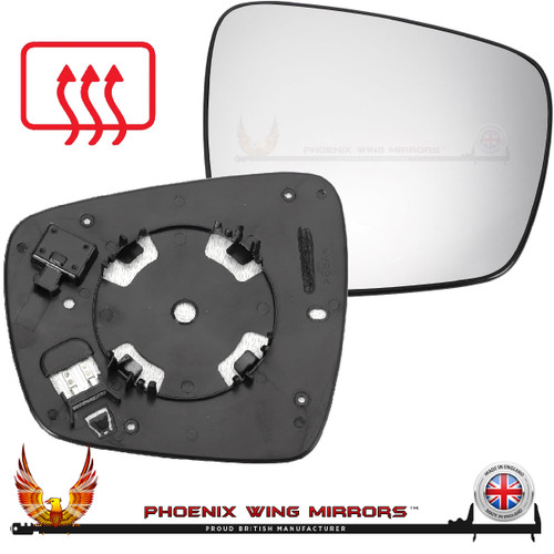 renault-kadjar-door-wing-mirror-glass-heated-clip-on-right-hand-side-worthing-west-sussex