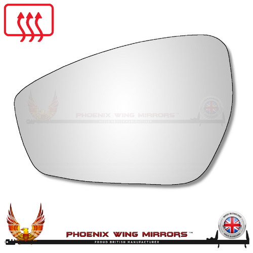 Chery Omoda 5 2024–2026 Left – UK Passenger Side Convex – Heated Backing Plate replacement mirror glass