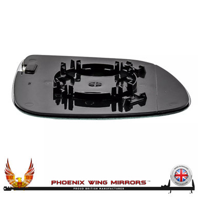 VW Amarok left-hand passenger heated convex replacement wing mirror glass with backing plate