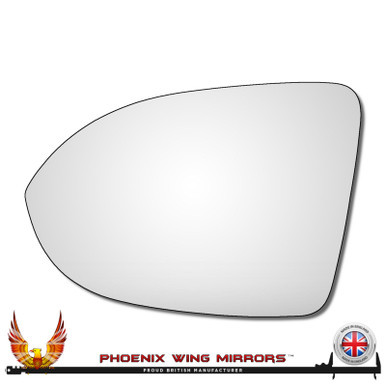 VW Golf Mk8 2020–2026 left-hand passenger convex replacement wing mirror glass