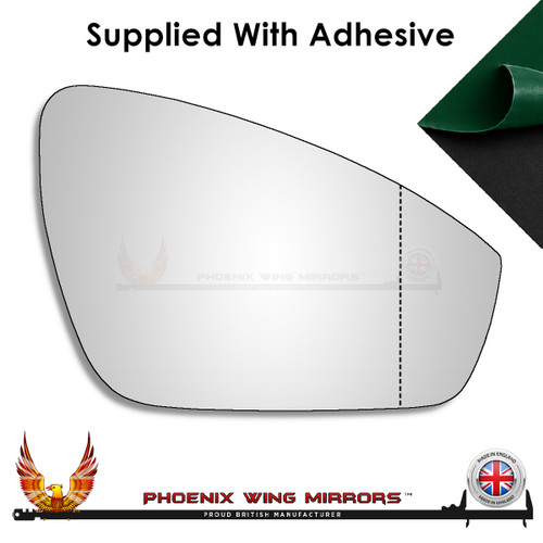 VW Tayron wing door mirror glass replacement stick on WORTHING