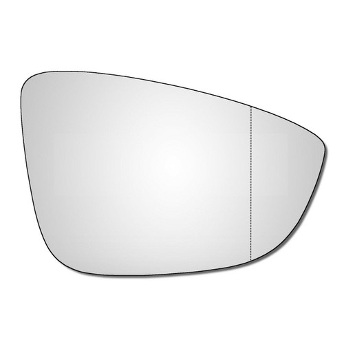 Right Hand Drivers Side VW Passat B7 2008-2015 Wide Angle Wing Door Mirror Glass
