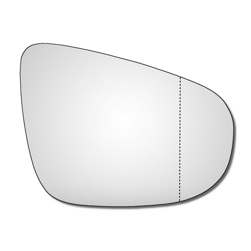 Right Hand Drivers Side VW Golf Mk6 2008-2014 Wide Angle Wing Door Mirror Glass