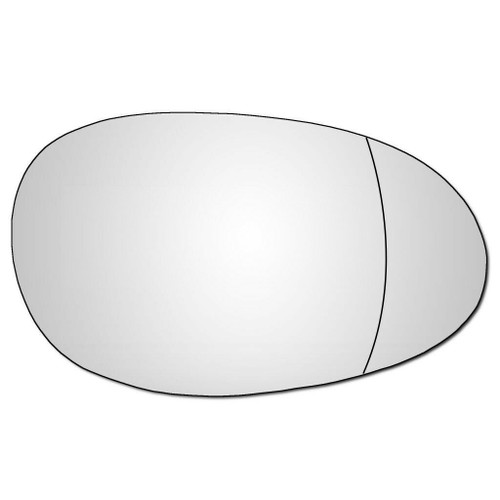 Right Hand Drivers Side Smart Car 1999-2007 Wide Angle Wing Door Mirror Glass