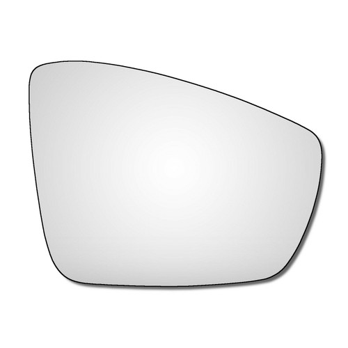 Right Hand Driver Side VW Polo Mk5 2009-2017 Convex Wing Door Mirror Glass 6R 6C