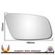 Right Hand Drivers Side Audi A3 / S3 MK1 2000-2003 Convex Wing Mirror Glass