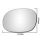 Left Hand Passenger Side Citroen C3 Mk1 2003-2010 Convex Wing Mirror Glass