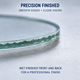 Precision-finished 3mm clear gauge glass with smooth wet-finished front and back edges