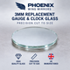 3mm replacement round flat gauge and clock glass precision cut to size UK made