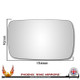 BMW 3 Series E21 / E30 / E36 / E46 Right – UK Driver Side Convex – Stick On replacement mirror glass