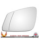 Left Hand Passenger Side BMW 5 Series F10 F11 F01 F07 F10 2010-2016 Wide Angle Wing Door Mirror Glass