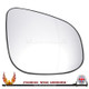 Nissan NV250 Right – UK Driver Side Wide Angle – Non-Heated Backing Plate replacement mirror glass