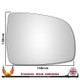 Nissan Note E11 Right – UK Driver Side Convex – Stick On replacement mirror glass