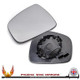 Dacia Duster Mk1 Facelift 2014–2018 Left – UK Passenger Side Convex – Unheated Backing Plate replacement mirror glass – additional product view