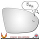 Right Hand Drivers Side Vauxhall Astra K Mk7 2016-2023 Convex Wing Mirror Glass With BSD Symbol