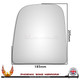 Iveco Daily Mk2 2006–2014 Left – UK Passenger Side Convex – Stick On replacement mirror glass