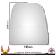 Iveco Daily Mk2 2006–2014 Right – UK Driver Side Convex – Stick On replacement mirror glass