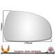 Audi TT Mk2 8J 2006–2014 Right – UK Driver Side Convex – Stick On