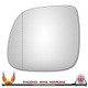 VW Transporter T5.1 T6 T6.1 Left-hand wide-angle mirror glass with adhesive