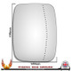Nissan Primastar 2022–2026 Right – UK Driver Side Wide Angle – Stick On replacement mirror glass