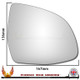 BMW X4 F26 / G02 2014–2024 Right – UK Driver Side Convex – Stick On replacement mirror glass