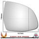 BMW X4 F26 / G02 2014–2024 Right – UK Driver Side Wide Angle – Stick On replacement mirror glass