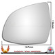 BMW X6 F16 / G06 2014–2024 Left – UK Passenger Side Convex – Stick On replacement mirror glass