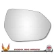 Toyota Yaris Mk4 2020–2026 right-hand plain convex mirror glass with adhesive