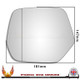 Honda CR-V 2012–2023 Left – UK Passenger Side Wide Angle – Stick On replacement mirror glass