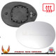 Mini F57 Convertible 2014–2024 Left – UK Passenger Side Convex – Heated Backing Plate replacement mirror glass