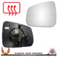 Ford Tourneo Connect Mk3 2022-2025 Left – UK Passenger Side Convex – Heated Backing Plate replacement mirror glass