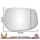 Honda Jazz Mk2 2008–2015 Right – UK Driver Side Wide Angle – Stick On replacement mirror glass