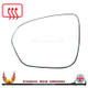 Dacia Duster Mk2 2018–2026 Left – UK Passenger Side Convex – Heated Backing Plate replacement mirror glass – additional product view