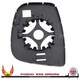 Citroen Berlingo Tepee Multispace e-berlingo clip on backing plate click on Mirror glass smashed right hand drivers side off side wing door mirror glass 2012 2013 2014 2015 2016 2017 2018 2019 2020 2021 2022 2023 2024 2025 worthing wing mirror west sussex