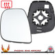 Vauxhall / Opel Vivaro Life 2019–2026 left hand passenger mirror glass heated backing plate