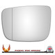 Volvo XC60 2008–2017 left passenger wide-angle wing door mirror glass with adhesive