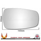 Morgan 4/4 Wingard Left – UK Passenger Side Convex – Direct Replacement replacement mirror glass