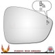 DS DS3 2016-2020 Right – UK Driver Side Convex – Stick On with BSA Symbol replacement mirror glass