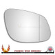 Porsche Cayenne E1 9PA Pre-Facelift 2002–2007 Right Hand Driver Side Wide-angle glass with adhesive replacement wing door mirror glass UK made