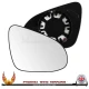 Toyota Yaris Mk3 2011–2020 Right Hand Driver Side — Convex glass with non-heated backing plate