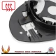 Toyota Aygo Mk2 2014–2023 right-hand heated convex mirror glass with backing plate — view 3