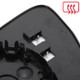 Audi Q4 E-Tron 2022–2025 Right – UK Driver Side Convex – Heated Backing Plate – additional product view