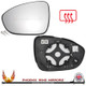 Dacia Logan Mk3 2021–2025 Left – UK Passenger Side Convex – Heated Backing Plate replacement mirror glass