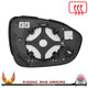 Dacia Logan Mk3 2021–2025 Left – UK Passenger Side Convex – Heated Backing Plate replacement mirror glass – additional product view