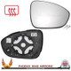 Dacia Logan Mk3 2021–2025 Right – UK Driver Side Convex – Heated Backing Plate replacement mirror glass