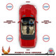 Skoda Citigo-Heated-base plate-wing-door-mirror-glass-clip on-left hand side-worthing-west sussex