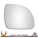 SsangYong Korando Mk3 C200 2010–2019 right hand driver side convex stick-on mirror glass PH222 RH