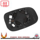 Volvo S40 2006–2009 left passenger wide-angle wing door mirror glass with heated backing plate — additional original view