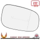 Volvo S60 2006–2009 right driver wide-angle wing door mirror glass with heated backing plate — additional original view