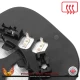 Volvo S60 2006–2009 right driver wide-angle wing door mirror glass with heated backing plate — additional original view